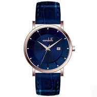 JAM TANGAN CONDOTTI WATCH ORIGINAL - CN1029-RG04-L04 Men LA - Biru - Kulit - Jamdunia / Jam dunia JD