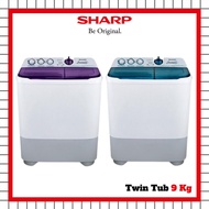 PROMO MESIN CUCI SHARP ES-T95CR-PK/BK/VK 2 TABUNG 9 KG