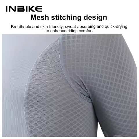 INBIKE Men's Cycling Jersey Road Bike Shorts Cycling Short Sleeve Full Zipper Bib Shorts Breathable