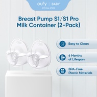 eufy Milk Container (2-Pack) for Wearable Breast Pump E20 / E10 / S1 / S1 Pro