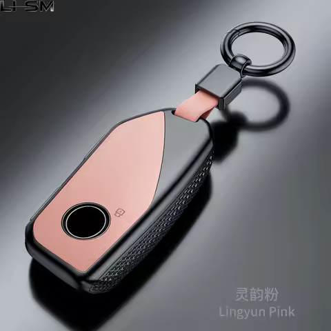 Plastic Suede Car Key Case Remote Cover Shell Holder Fob For BMW New 530Li i5 iX1 X1 X5 840I 740Li i