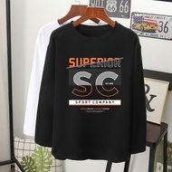  SUPERIOR SC grafik tee T-shirt lengan panjang MUSLIMAH VIRAL perempuan lelaki wanita long sleeve women