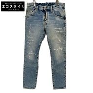 Dsquared2 S74LB0747 淺靛藍色滑板牛仔褲/滑板牛仔褲，做舊處理，牛仔布，44碼 [二手]