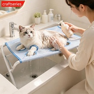 CRAFTSERIES Hanging Pet Grooming Hammock Proof Nail Trimming Restraint Cat Bag with Anti-Scratch Fix