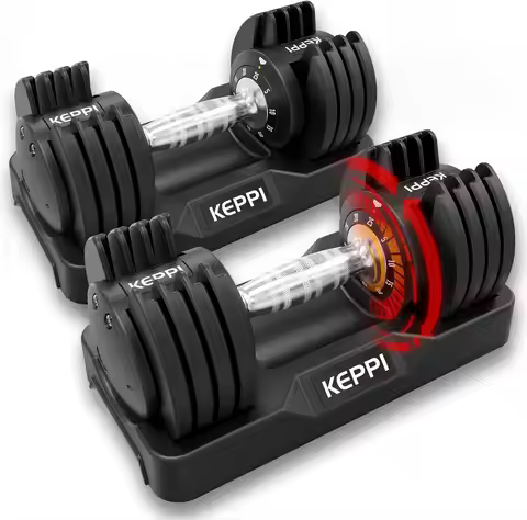 Full Body Workout Adjustable Dumbbells Set - Metal, Unspecified Color, Anti-Slip Fast Adjust Handle,