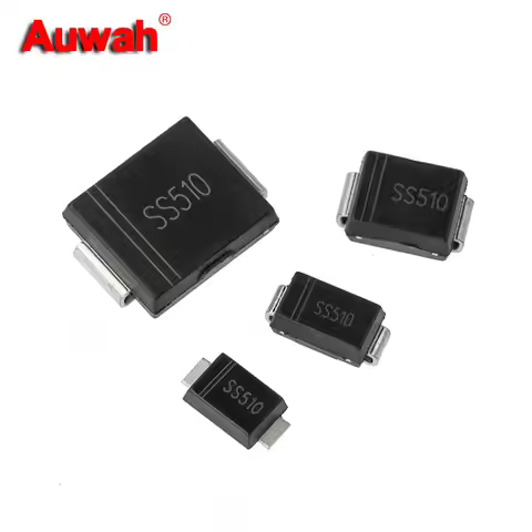 20pcs/lot 5A 100V Chip Schottky Diode SS510 SS510F SS510B SS510C SMA SMAF SMB SMC DO-241AA DO-214AC 