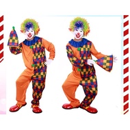 Adult Circus Clown Costume Fancy Clown Men Colorful Carnival Clown Costume