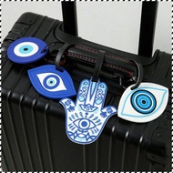Evil eye creative hand eye pattern luggage tag, airport check-in luggage tag,