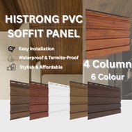 Histrong PVC Soffit Panel 4 Column Hiasan Dinding Board Wood Str dinding bergalur Fluted Wall Panel 