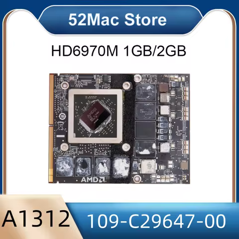 Original Radeon HD6970 HD6970M 1GB 2GB 216-0811000 Video Graphics Card 109-C29647-00 For Apple iMac 