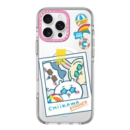 เคสใหม่ Chiikawa รุ่นวงแหวนกล้องสีชมพูแบบจำกัดเคสใส [ไม่เหลือง] กับ Magsafe สำหรับ iPhone 16 Pro Max