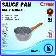 Cypruz Non-Stick Frying Pan Induction Sauce Pan Marble 16cm SN-0211