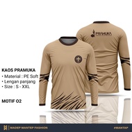 KAOS PRAMUKA TERBARU KAOS PRAMUKA LENGAN PANJANG KAOS KEGIATAN PRAMUKA KAOS LENGAN PANJANG PRAMUKA P