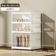 [มีในสต๊อก] กล่องรองเท้าพับได้ แบบไม่ต้องติดตั้ง Shoes Storage Box ชั้นวางรองเท้า กล่องเก็บรองเท้า