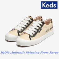 [KEDS KOREA] 100％ Authentic Women Crew Kick  Spade Leather/Raffia Korean Fashion