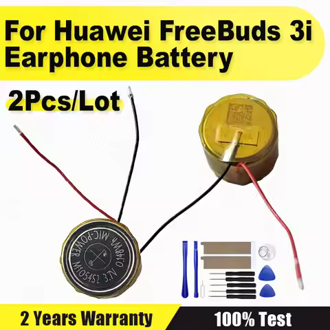 2Pcs/Lot 3.7V Bluetooth Headset Replace Battery For Huawei FreeBuds 3i / Honor Flypods 3 Earphone Ba