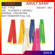 Adult Sash / Doorgift / Souvenir / Gifts / Event / Hadiah / Cenderahati