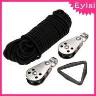 [Eyisi] Kayak Canoe Anchor Trolley with 30 Feet of Rope Screws And Nuts Rope