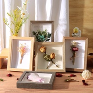 Photo Frame flower frame shadow box frame Transparent Wooden Shadow Box Dried Flower Plant specimen