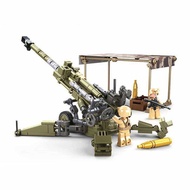 Sluban World II Weapon M777 Ultralightweight Field Howitzers WW2 Model Building Blocks Kits Bricks K