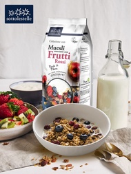 Ngũ cốc giòn Muesli MIX TRÁI CÂY hữu cơ 350g Sottolestelle Date 2025