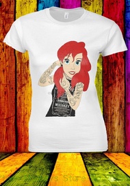 Tee Princess Ariel Whiskey Little Mermaid T Shirt Men Unisex 494 T Shirt Cheap XS-4XL-5XL-6XL