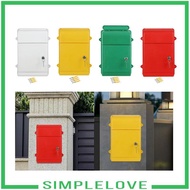 [Simple] Key Drop Box Hanging Post Box Porch with Lock and Key Wall Mounted Mailbox