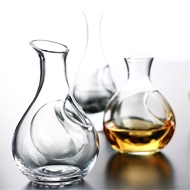 2024 Japanese Clear Crystal Ice Jug Lead Free Glass Wine Bottle Bar Whiskey Flask Sake Beer Cooler W