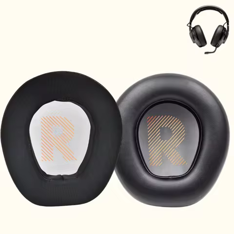 Replacement ear pads with cooling gel and high-density sound-absorbing foam for JBL Quantum ONE/Q ON