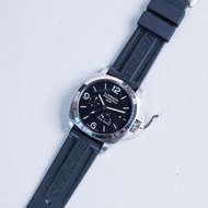 PANERAI - 豪華版 24mm/22mm OEM 黑色 Black Color 橡膠混合物代用膠帶配精鋼錶扣 (包郵)