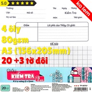 (20+3 double sheets) Test Paper (A5 4 Boxes 80gsm) Thien Long TP-GKT07