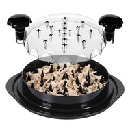 1 PCS Chicken Shredder Tool Twist Meat Shredder with Handles and Non-Skid Base Chicken Shredder Brea