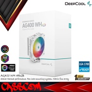 Deepcool AG400 White A-RGB Efficient 4 Heat Pipes CPU Cooler heatsink Fan