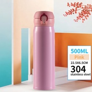 Vacuum Cup 500ml Stainless Steel Water Bottle Thermos Tumbler Tumbler Tahan Sejuk Botol Air Tahan Se