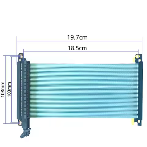 JHH-Link PCI Express 4.0 x16 to x16 Gen 4 GPU Double Reverse Graphics Card Extension Cable Riser Car