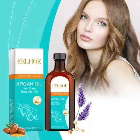 EELHOE Moroccan Argan Oil Keratin Hair Treatment Strengthen Silky and Moisturizing Hair Oil Moroccan