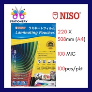NISO A4 Laminating Film / Laminate Film / Plastik Laminate 100 Micron 100 Sheets