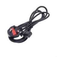 UK Power cord 1.8M IEC C13 to British 3 pins plug Extension Power Cable 90 degrees Angle C13 Power L