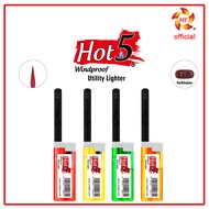 gas lighter gun Windproof Utility Lighter Hot5 Lighter kitchen Lighter 5 pieces random color