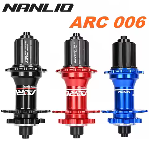 Bicycle Hubs ARC MT006 MTB Bike Hubs, 4 NBK Bearings, 28/32/36 Holes, 6-Bolt Disc Brake, 8-11 Speed,