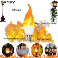 SVNFY Flame Effect Light Bulb Creative E14 E27 Simulation Candle Light