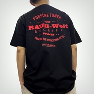 RWB Short Sleeved New Round Neck 100% Cotton Printed T-shirt Porsche Modified Car Short Sleeved