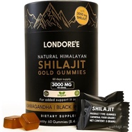 PureHimalayanShilajitGoldGummies3000mg–Energy&DailyWellnessSupportwithK-66Ashwagandha,kMusli&Gokshur