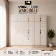 ⭐Almari Swing Wardrobe⭐ 5ft /7.5ft /10ft x 8ft / 9ft H Soft close / Free installation