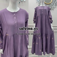 GAMIS SALVINA YS ORIGINALGAMIS CRINGKEL BORDIR BUNGA TABUR murah