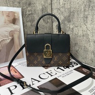 Lv Locky bb 鎖頭办 經典老花配黑色 肩背包
