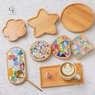 [SG] DIY Mosaic Art Wooden Coaster | Round coaster | Square coaster | Hexagon coaster | Flower coast