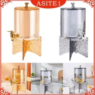 [Asite] Beverage Dispenser Glass Drink Dispenser with Stand for Drink Juice Beverage