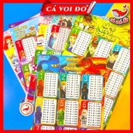 A4 multiplication table addition, subtraction, multiplication and division - random sample