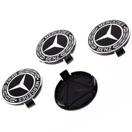 Mercedes Benz AMG 75mm Wheel Cap Center Hub Rim Wheat Black Cap For W203 W204 W205 W211 W212 W213 W176 W177 A45